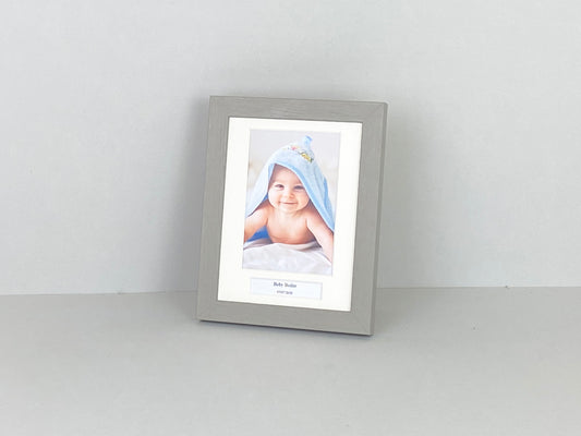 Personalised Mini Caption Frames. 8x6" Frame with 6x4" Photo. Your Text and Photo to treasure a special memory. Handmade by Art@Home in the UK - PhotoFramesandMore - Wooden Picture Frames
