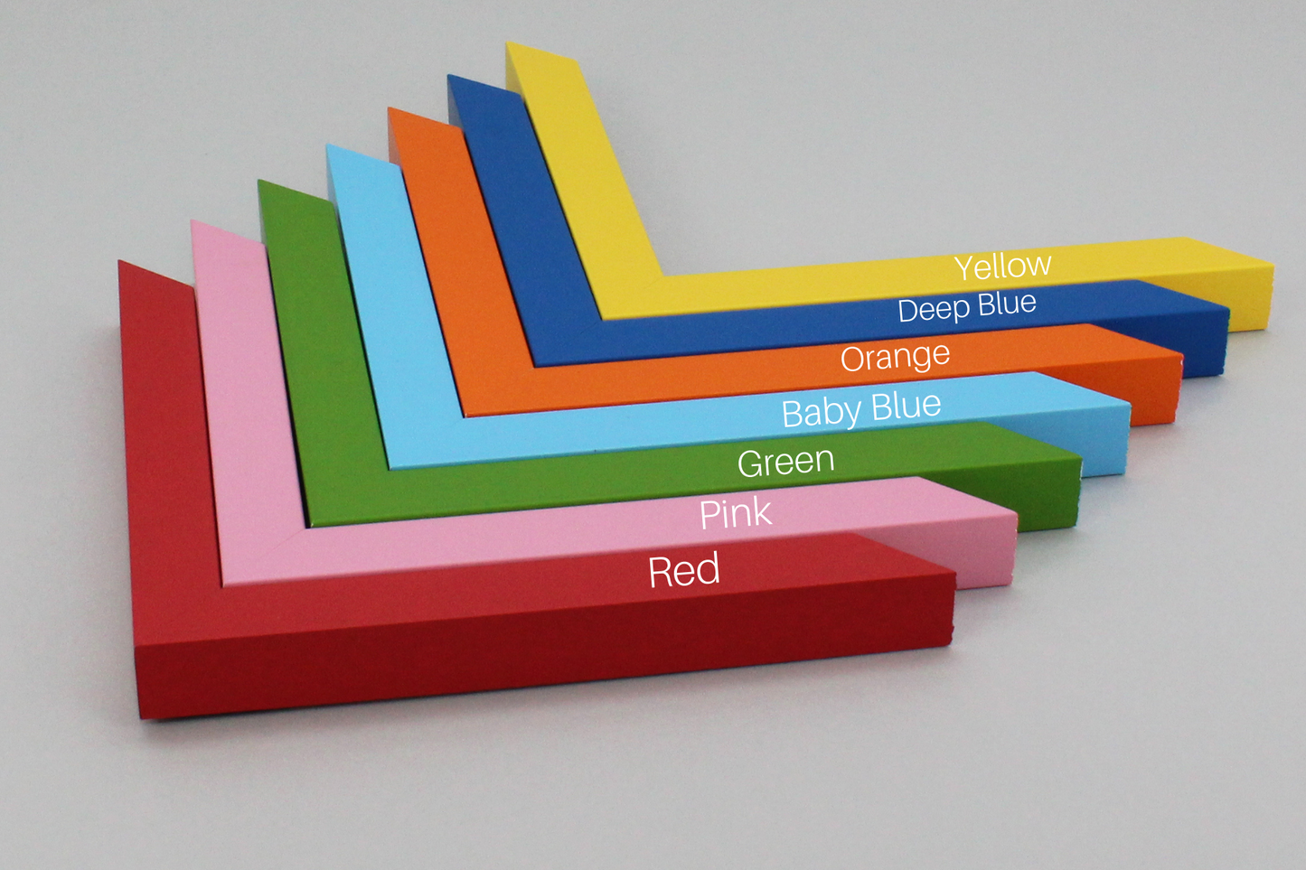 Made To Measure - Rainbow Range - PhotoFramesandMore - Wooden Picture Frames