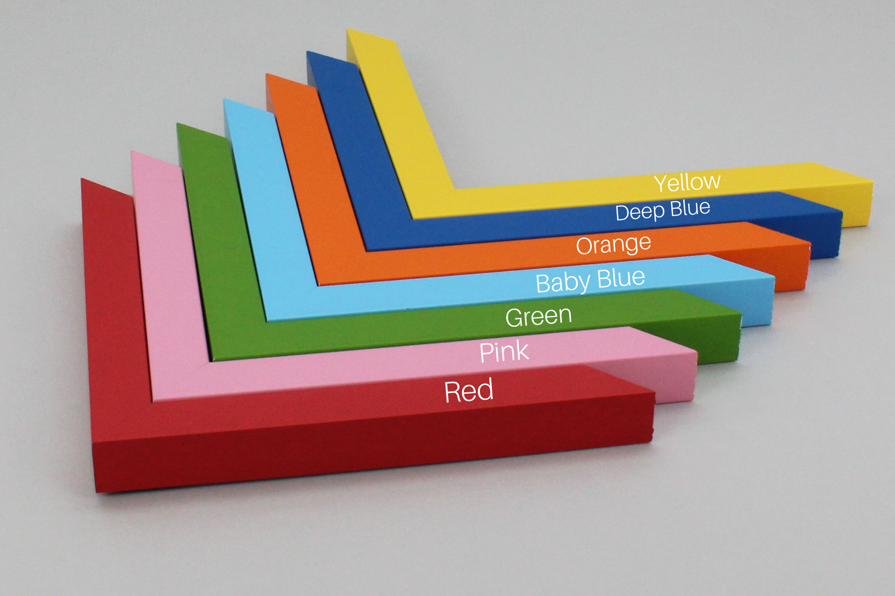 Made To Measure - Rainbow Range - PhotoFramesandMore - Wooden Picture Frames