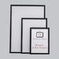 Black with a silver trim - A-Size Frames - Traditional Style - A1, A2, A3, A4 Size Wooden Poster Frame - PhotoFramesandMore - Wooden Picture Frames