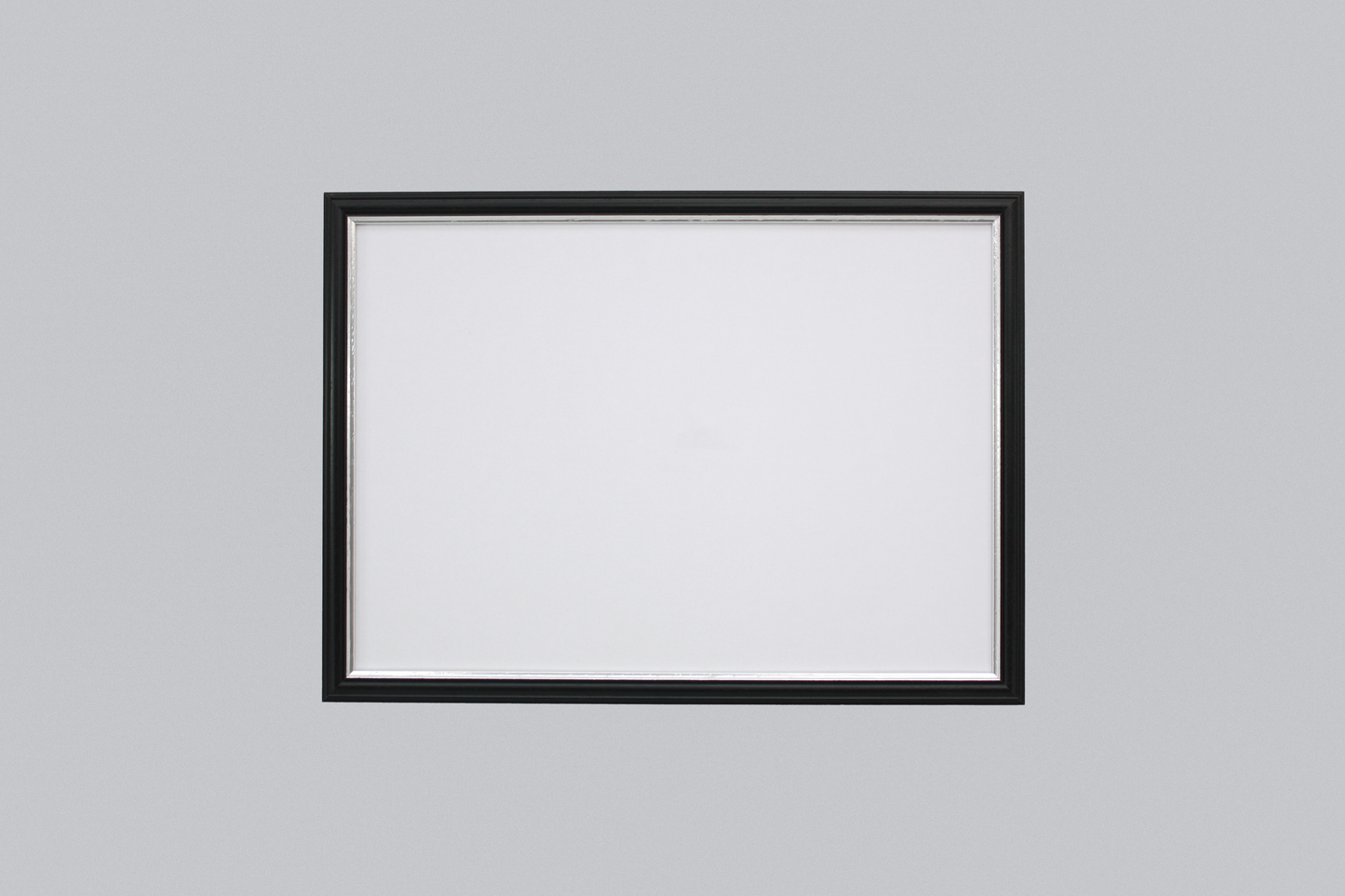 Black with a silver trim - A-Size Frames - Traditional Style - A1, A2, A3, A4 Size Wooden Poster Frame (Copy) (Copy)