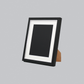 Black with Silver Trim - Traditional Style Wooden Photo Frames - Stand or Hang.
