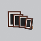 Mahogany Colour - Traditional Style Wooden Photo Frames - Stand or Hang.