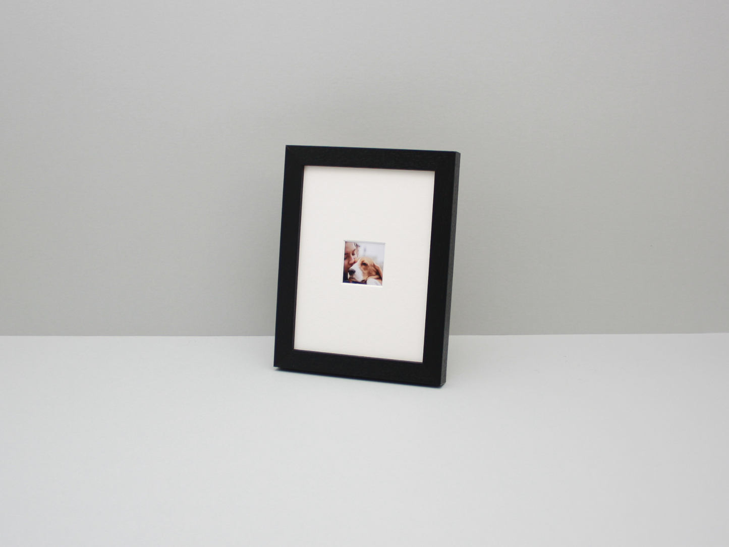 Polaroid GO - Holds one 43mmx43mm sized Photo. 8x6" Frame. Stand and Hang option. Wooden  Frame. - PhotoFramesandMore - Wooden Picture Frames