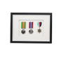 Military Medal display Frame for Three Medals. Traditional Range. - PhotoFramesandMore - Wooden Picture Frames