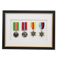 Military Medal display Frame for Four Medals. Traditional Range. - PhotoFramesandMore - Wooden Picture Frames