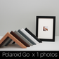 Polaroid GO - Holds one 43mmx43mm sized Photo. 8x6" Frame. Stand and Hang option. Wooden  Frame. - PhotoFramesandMore - Wooden Picture Frames