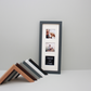 Polaroid I-TYPE - Wooden Multi Aperture Frame. Holds Three 76mmx76mm sized Photos. 15x40cm. Small Photos taken with Polaroid I-Type Camera. - PhotoFramesandMore - Wooden Picture Frames