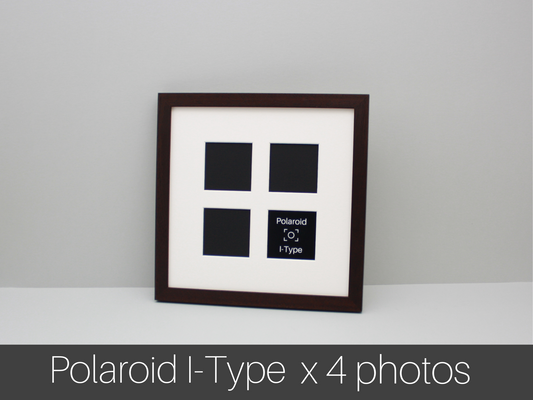 Polaroid I-TYPE - Holds Four  Photos. - PhotoFramesandMore - Wooden Picture Frames