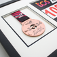 London Marathon 2024 Medal and race number display Frame - PhotoFramesandMore - Wooden Picture Frames