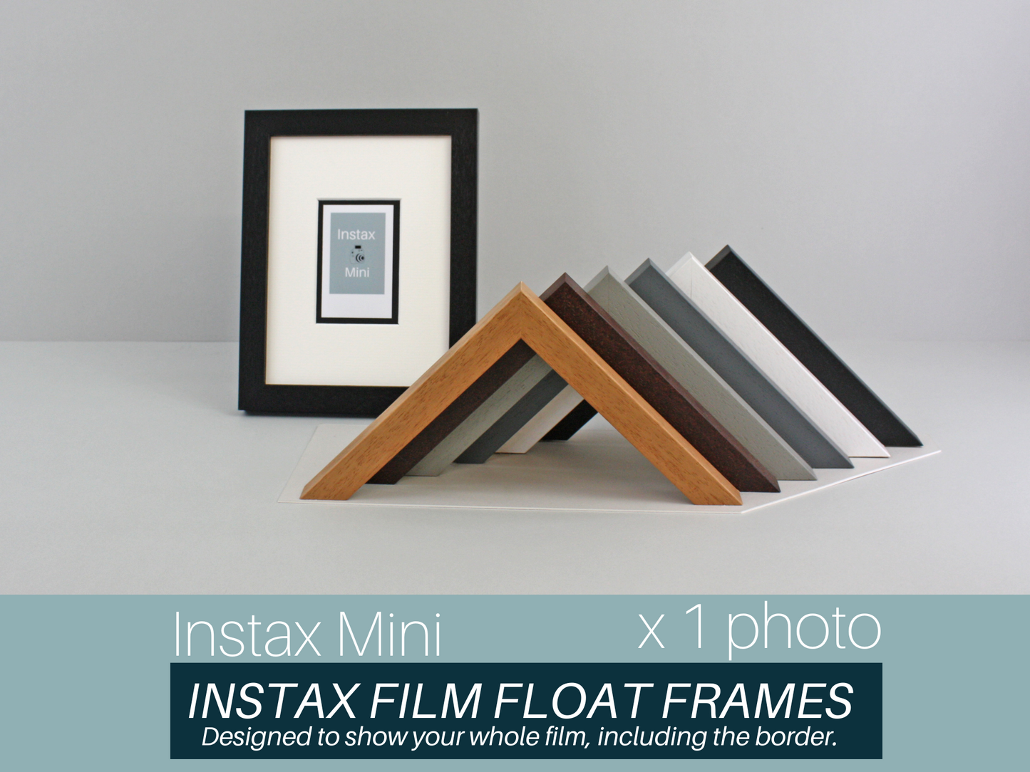 Instax Film Float Frame - Suits One Instax Mini - PhotoFramesandMore - Wooden Picture Frames