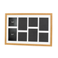 Suits Four 5x5" and Four 5x7" photos. 40x60cm. Wooden Multi Aperture Photo Frame.