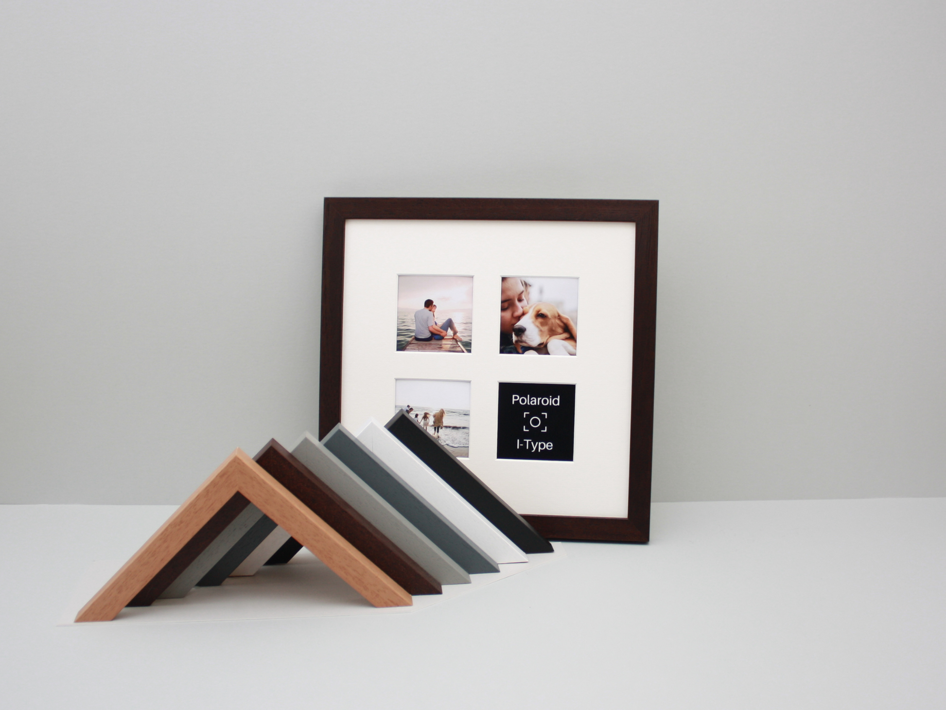 Polaroid I-TYPE - Holds Four  Photos. - PhotoFramesandMore - Wooden Picture Frames