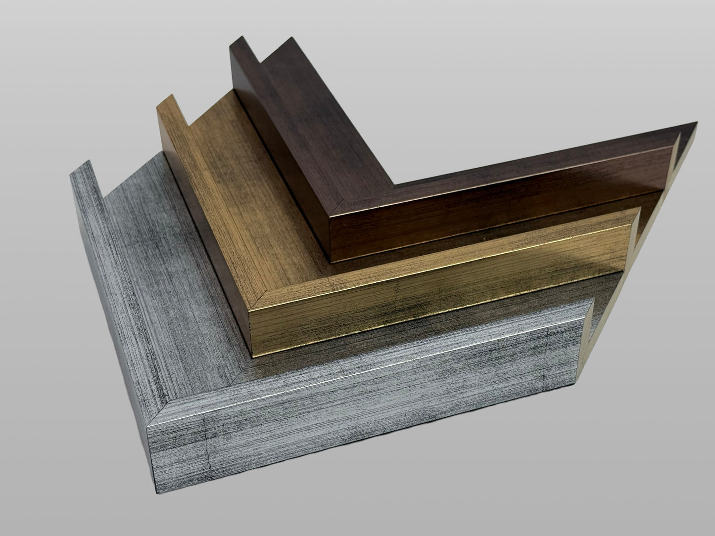 Gold Colour Wooden Tray Frames. 22mm Deep. Standard Size. Floating Effect Frames for Canvas