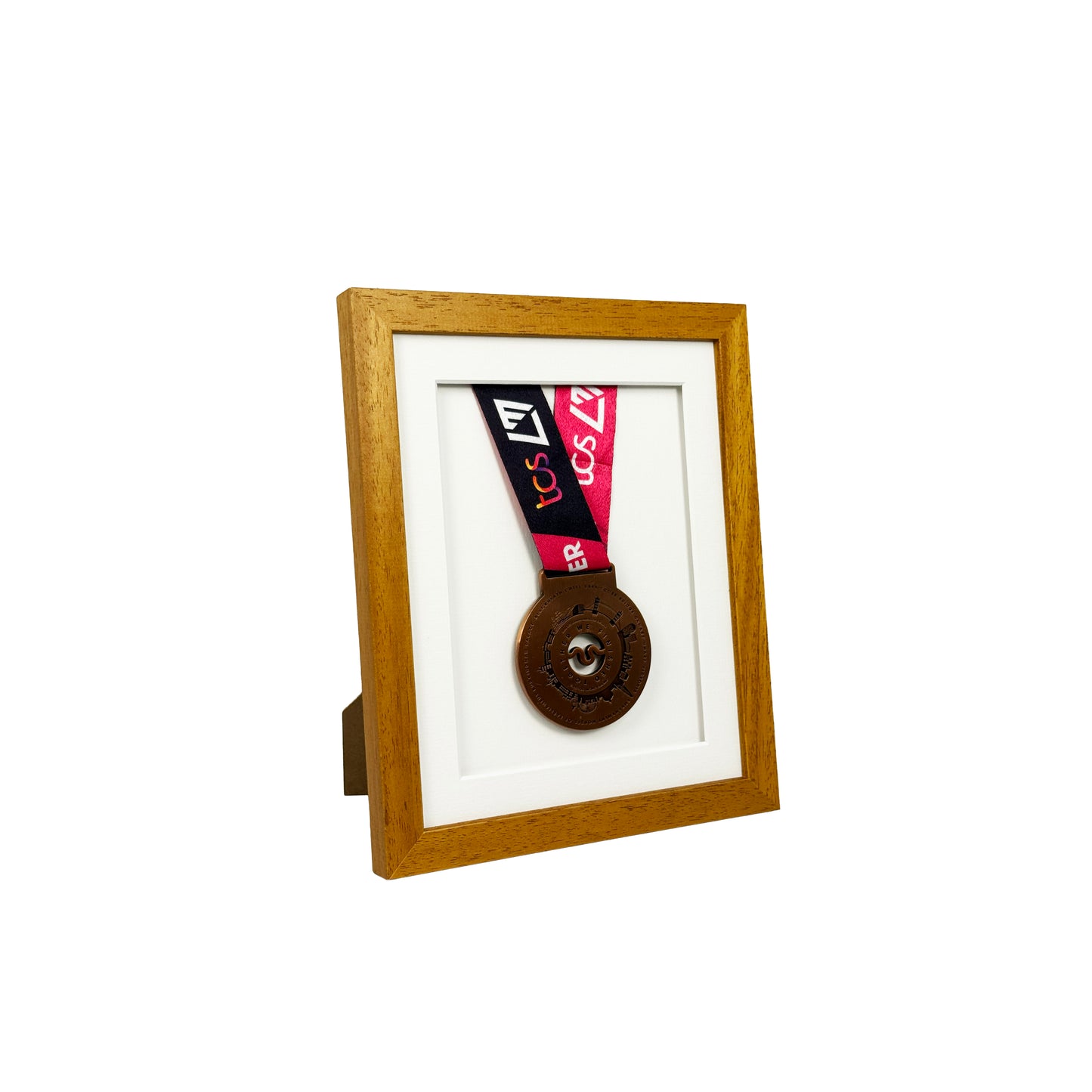 Marathon Medal Frame | Stand or Hang | Black or Oak | Wooden | Made in UK