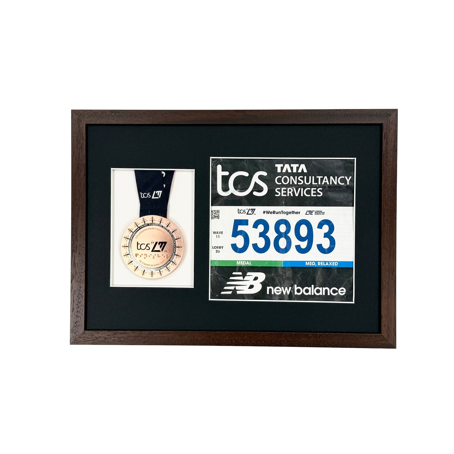 London Marathon 2026 Frame. Black Mount.