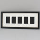 Instax Wide. Suits Five Instax wide sized Photos, Visual aperture 9.5x5.8cm. 20x50cm Wooden Multi Aperture Frame. - PhotoFramesandMore - Wooden Picture Frames