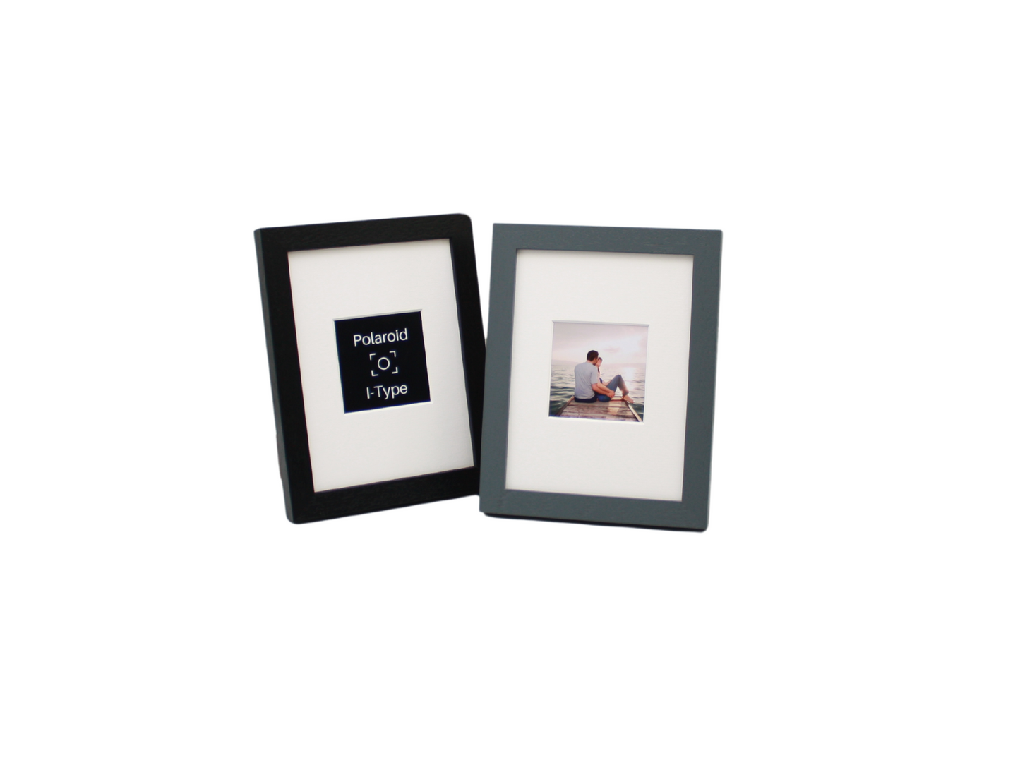 Polaroid I-Type - Wooden Frame. Suits one Polaroid I-Type - Visible aperture 76mmx76mm sized Photo. 8x6" Frame. Stand and Hang option. - PhotoFramesandMore - Wooden Picture Frames