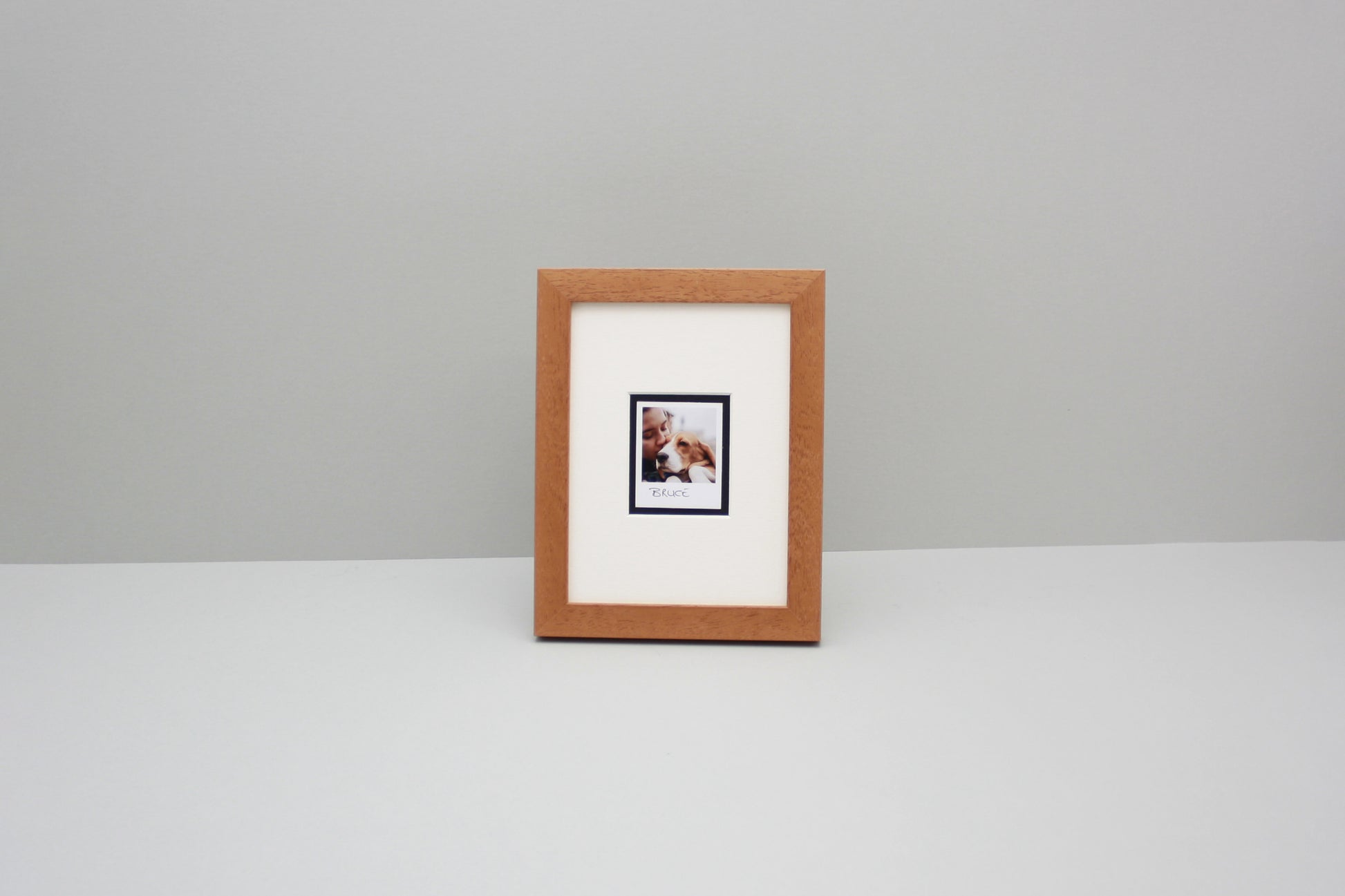 Polaroid GO Film Float Frame - Suits One Polaroid Go | Wooden Photo Frame showing the entire Photo, including border. - PhotoFramesandMore - Wooden Picture Frames