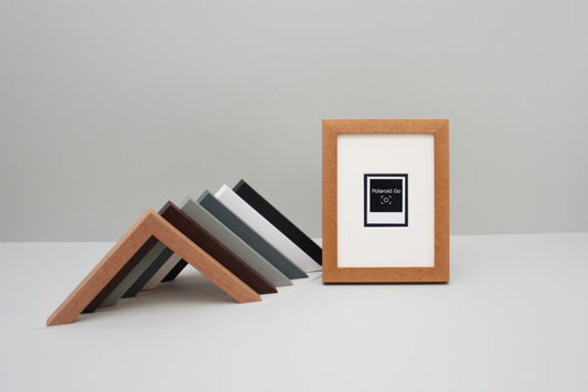 Polaroid GO Film Float Frame - Suits One Polaroid Go | Wooden Photo Frame showing the entire Photo, including border. - PhotoFramesandMore - Wooden Picture Frames