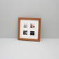 Polaroid GO - Wooden Multi Aperture Frame. Holds Four 43mmx43mm sized Photos. 20x20cm. - PhotoFramesandMore - Wooden Picture Frames