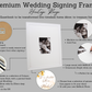 Premium Wedding Signing Frames. Heritage Range. 40x50cm. Wedding Guestbook. - PhotoFramesandMore - Wooden Picture Frames