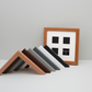 Polaroid GO - Wooden Multi Aperture Frame. Holds Four 43mmx43mm sized Photos. 20x20cm. - PhotoFramesandMore - Wooden Picture Frames