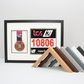 London Marathon 2024 Medal and race number display Frame - PhotoFramesandMore - Wooden Picture Frames