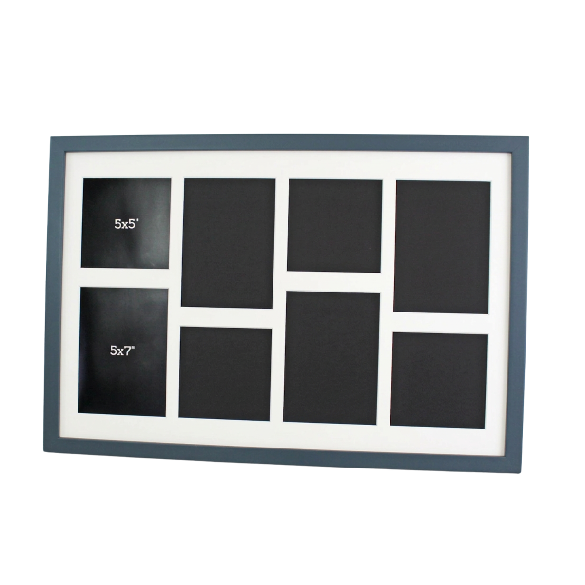 Suits Four 5x5" and Four 5x7" photos. 40x60cm. Wooden Multi Aperture Photo Frame.