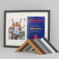 Frame to suit an A4 Certificate and an 8x10" Photograph. 40x50cm. Perfect for sporting achievements such as karate, ballet, fun runs & More - PhotoFramesandMore - Wooden Picture Frames