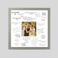 Wedding Signing Frames. 50x50cm. With 8x8inch Aperture for personalised Name/Quote or for a Photo. Wedding Guestbook. - PhotoFramesandMore - Wooden Picture Frames