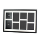 Suits Four 5x5" and Four 5x7" photos. 40x60cm. Wooden Multi Aperture Photo Frame.
