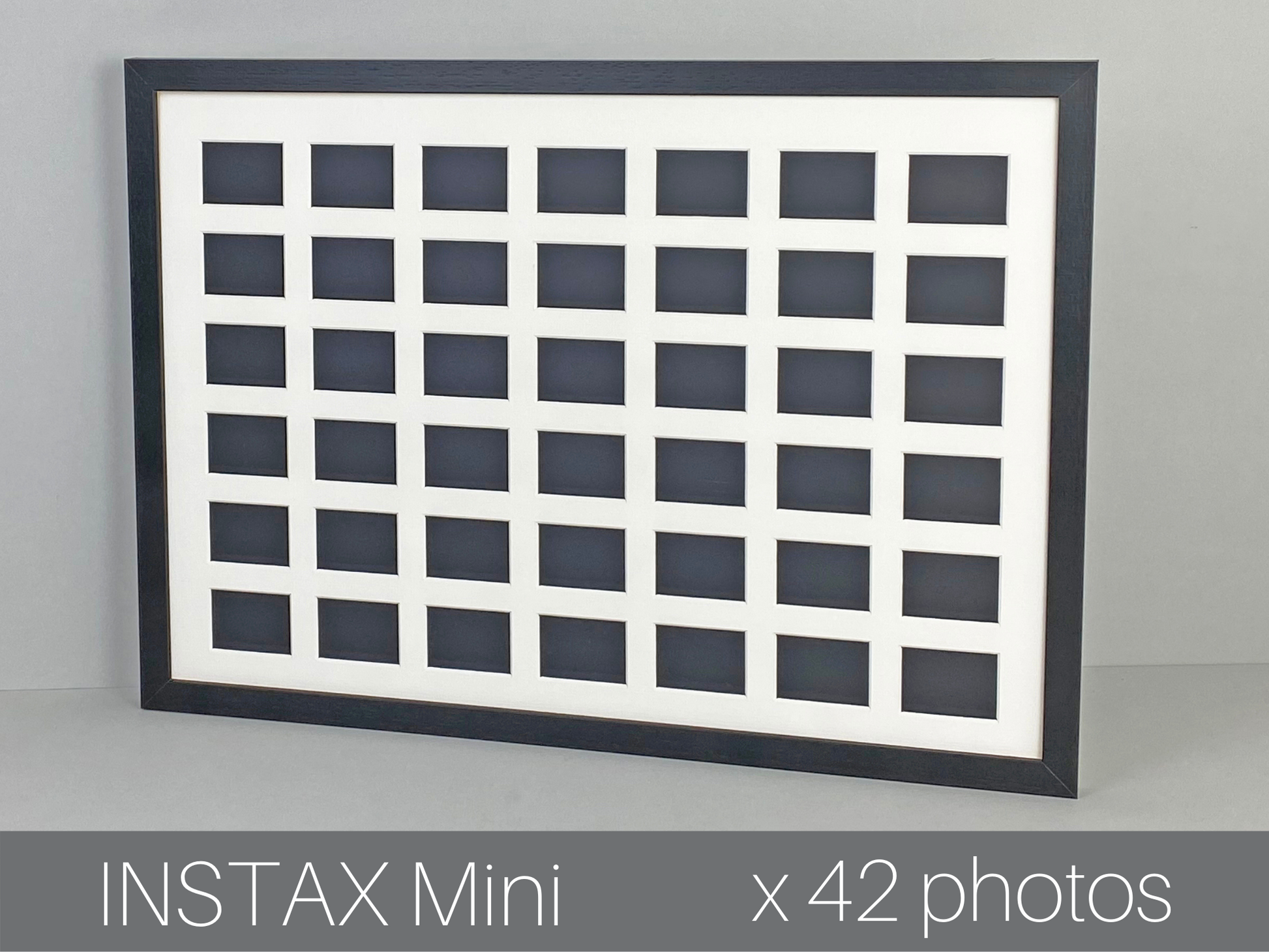 Instax Mini. Suits Forty Two Instax sized Photos. Instax Mini Multi Aperture Wooden Photo Frame. A2. Portrait or Landscape. - PhotoFramesandMore - Wooden Picture Frames