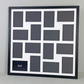 Suits Sixteen 6x4" Photos. 60x60cm. Wooden Multi Aperture Photo Frame.