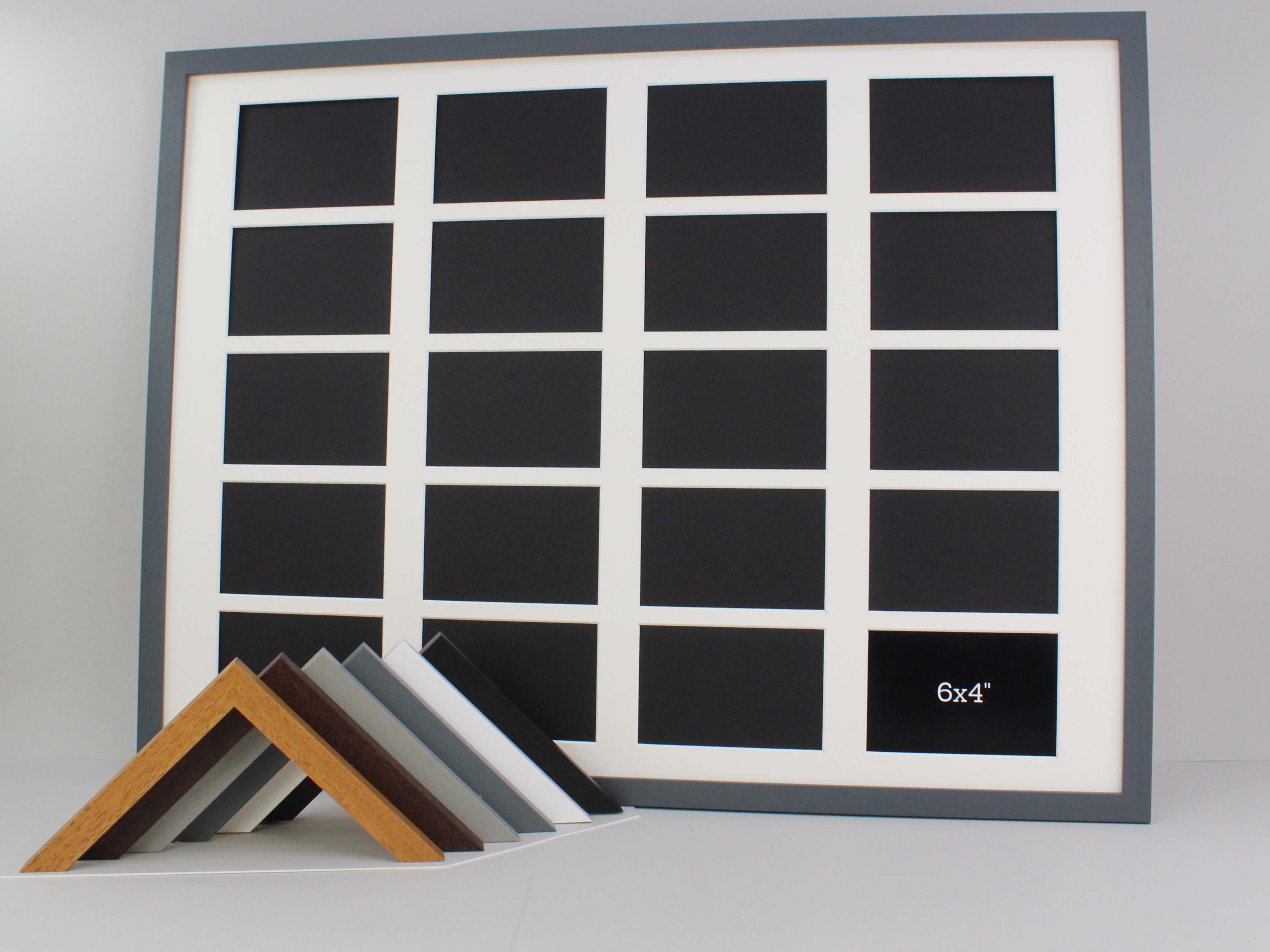 60x80cm Multi Aperture Frame, Holds 20 6x4