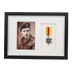 Military Medal display Frame for One Medal and a 6x4" Photograph. Traditional Range. - PhotoFramesandMore - Wooden Picture Frames