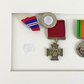 Military Medal display Frame for Two Medals and a 6x4" Photograph. Traditional Range. - PhotoFramesandMore - Wooden Picture Frames