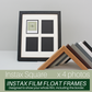 Instax Film Float Frame - Suits Four Instax Square Films - PhotoFramesandMore - Wooden Picture Frames