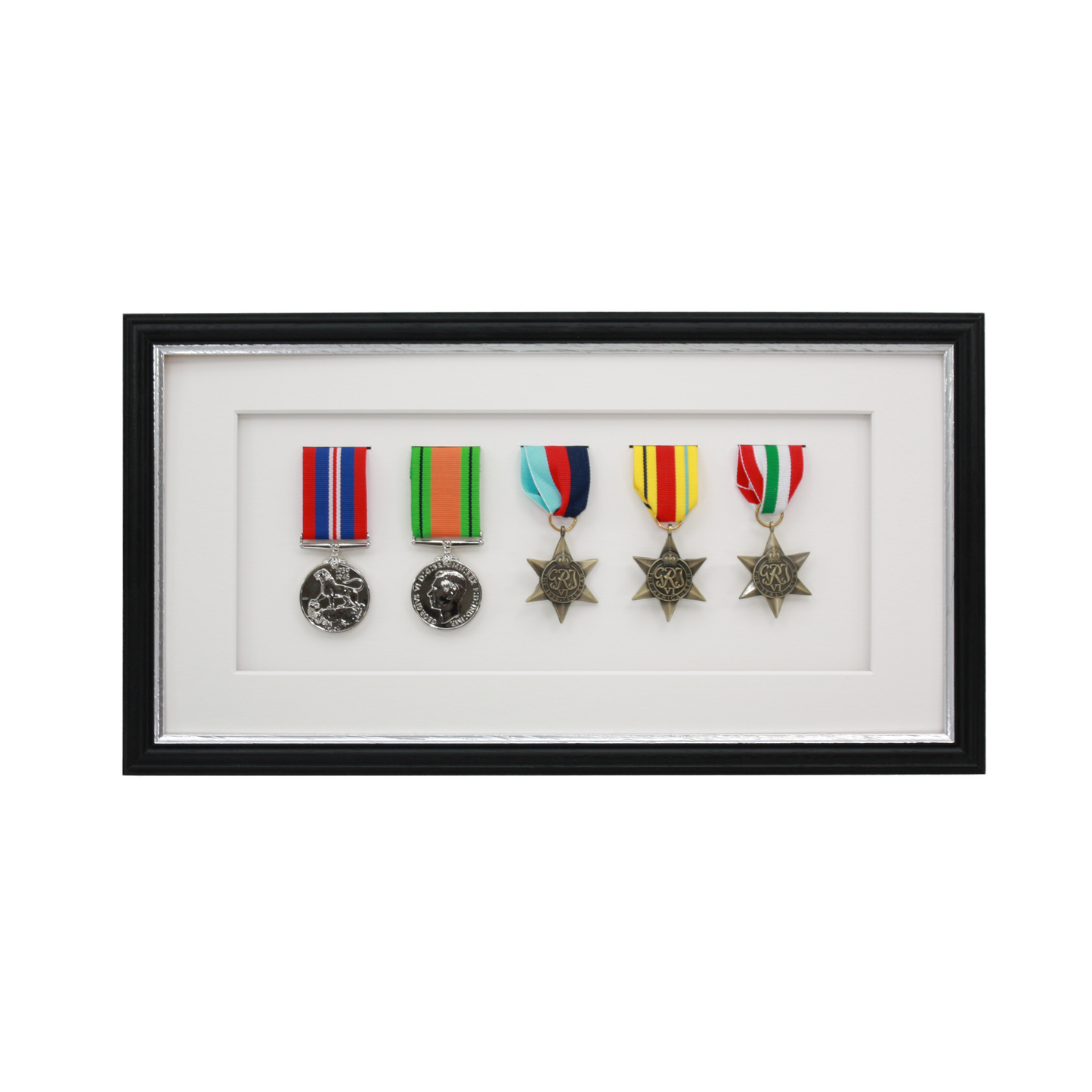 Military Medal display Frame for Five Medals. Traditional Range. - PhotoFramesandMore - Wooden Picture Frames