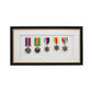 Military Medal display Frame for Five Medals. Traditional Range. - PhotoFramesandMore - Wooden Picture Frames