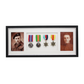 Military Medal display Frame for Four Medals and two 6x4" Photographs. Traditional Range. - PhotoFramesandMore - Wooden Picture Frames