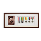 Military Medal display Frame for Five Medals and one 6x4" Photograph. Traditional Range. - PhotoFramesandMore - Wooden Picture Frames