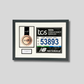 Personalised Marathon Medal display Frame. For Medal & Bib.