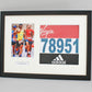 Personalised Sports Bib display Frame with Apertures for Photo & Bib. A3 Size.