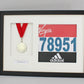 Personalised Medal display Frame with Apertures for Medal & Bib. A3 Size. - PhotoFramesandMore - Wooden Picture Frames