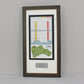 Personalised Golf Score Card Display Frame. 20x40cm Frame | Score Card sizes can vary - Check your size before purchase. - PhotoFramesandMore - Wooden Picture Frames