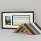 Golf Score Card Display Frame, With 6x4" Photo. 25x50cm Frame | Score Card sizes can vary - Check your size before purchase. - PhotoFramesandMore - Wooden Picture Frames