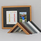 Golf Score Card Display Frame, With 6x4" Photo. 30x40cm Frame | Score Card sizes can vary - Check your size before purchase. - PhotoFramesandMore - Wooden Picture Frames