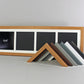 Multi Aperture Frame. Suits four 6x6" Photos. 20x70cm. - PhotoFramesandMore - Wooden Picture Frames