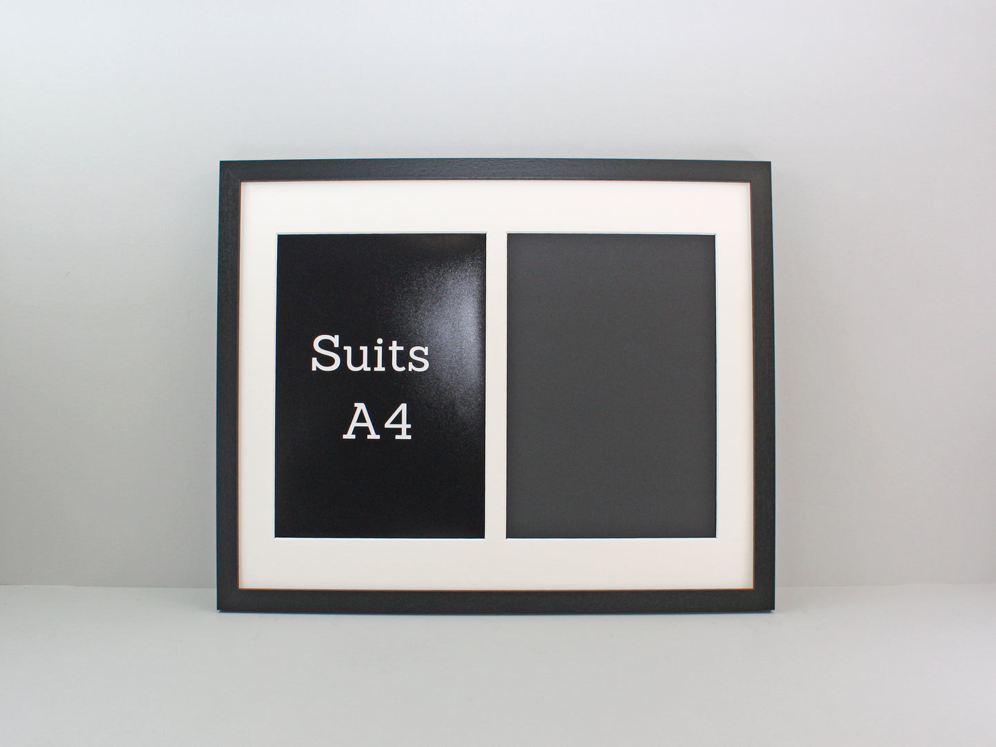 Suits Two A4 sized Photos or Certificates. 40x50cm. Wooden Multi Aperture Photo Frame. - PhotoFramesandMore - Wooden Picture Frames